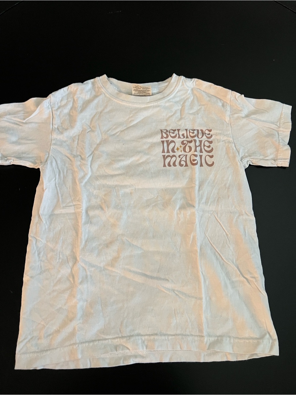 Comfort Colors Kids "Believe in the Magic" Short Sleeve Tee - White